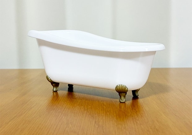 猫足バスタブの活用写真（撮影：grapeライフハック編集部）