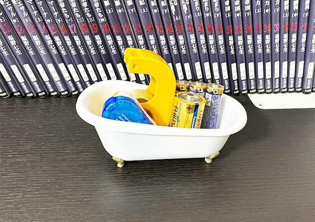 猫足バスタブの活用写真（撮影：grapeライフハック編集部）