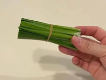 輪ゴムで留めたニラ　活用テクニックに「目からウロコ」「めっちゃ賢い」