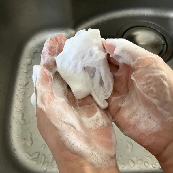 泡立っている様子