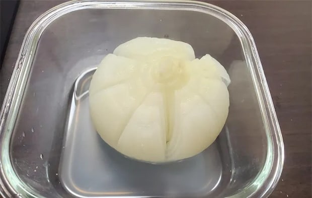 加熱した新玉ねぎ（撮影：エニママ）