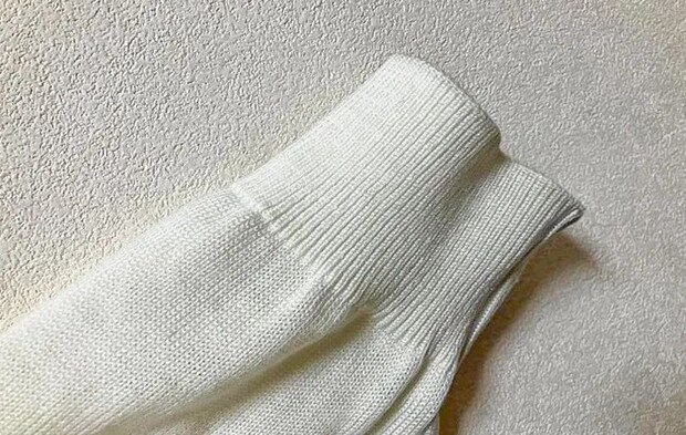 きれいになったセーターの写真（撮影：Heulie）