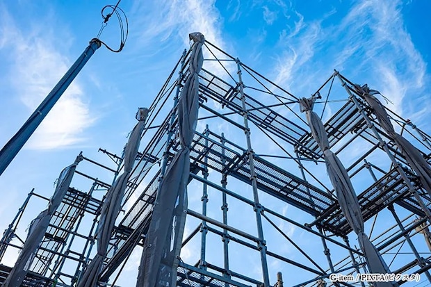 工事中の建物