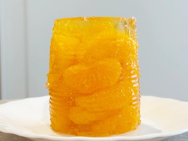 フルーツ缶にゼラチン入れて…　手作りとバレなかった簡単ゼリー