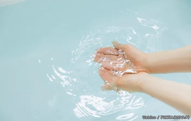 お風呂のお湯の写真
