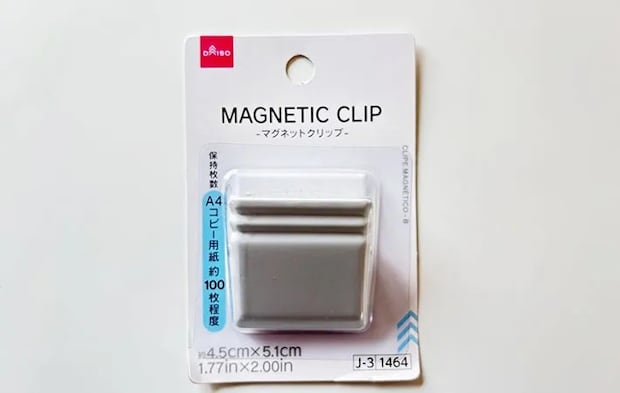 マグネットクリップの画像（撮影:エニママ）