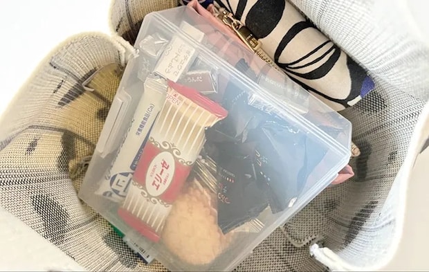 バッグに入れた画像（撮影：エニママ）