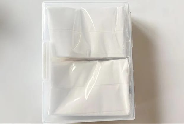 ポケットティッシュを収納した画像（撮影：エニママ）