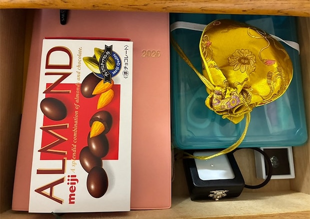 ALMONDの箱の活用写真（撮影：grapeライフハック編集部）