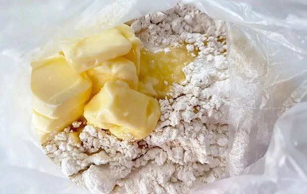 ポリ袋に材料を入れた画像（撮影:エニママ）　