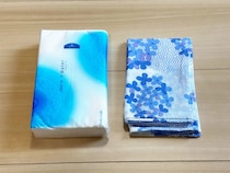 手ぬぐい1枚で縫わずに作れる！　5分で完成したティッシュケースに「簡単すぎて驚いた」