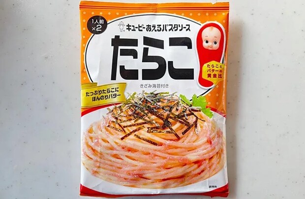 『あえるパスタソース　たらこ』の商品画像（撮影：エニママ）