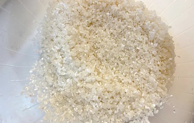 洗米した画像（撮影：エニママ）