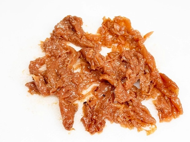 刻んだ梅干し（撮影：grapeフード編集部）