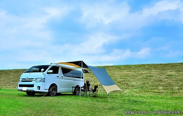 キャンピングカーの写真