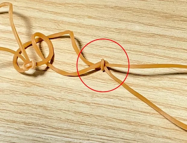 ひばり結びの写真（撮影：grapeライフハック編集部）