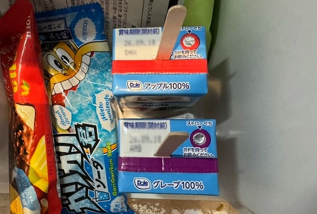 紙パックジュースアイスを冷やす時の注意点（撮影：grapeフード編集部）