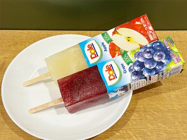 紙パックジュースアイス（撮影：grapeフード編集部）