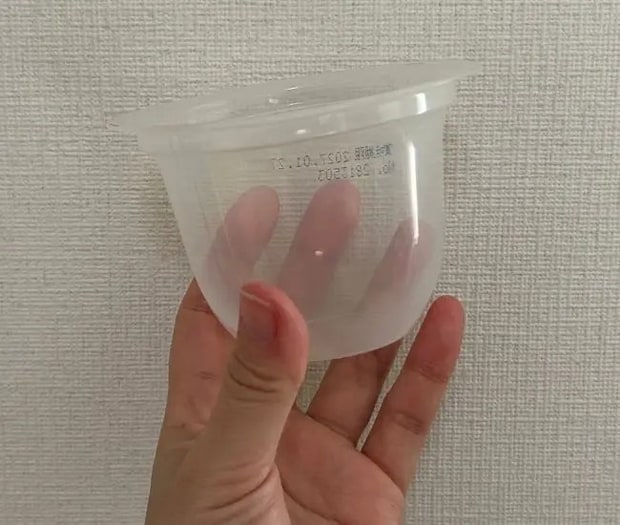 ゼリーの空き容器（撮影：grapeライフハック編集部）