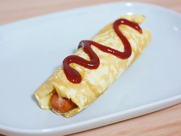 ホットケーキミックスで作るアメリカンドッグ（撮影：フード編集部）