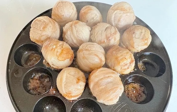 合わせ調味料を加えた画（撮影：エニママ）