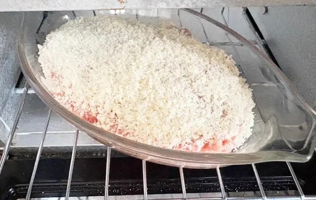 トースターで焼く画像（撮影：エニママ）