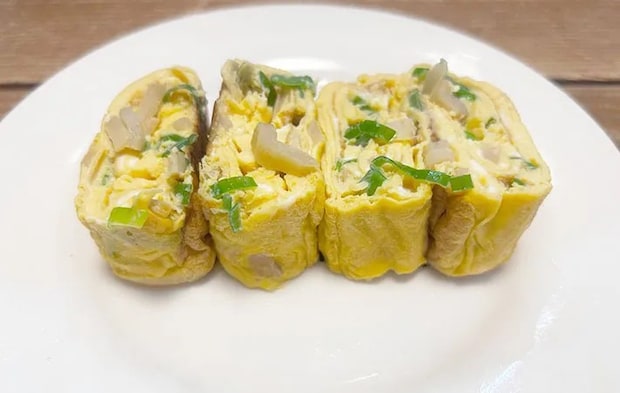 卵焼きの断面の画像（撮影:エニママ）　