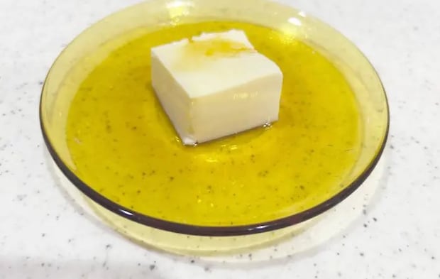 豆腐に一拭きした画像（撮影：エニママ）