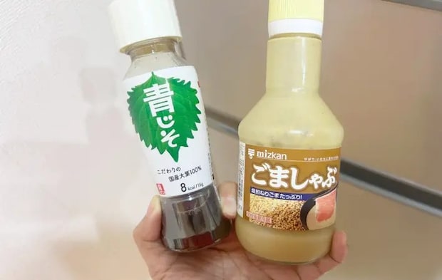 青シソドレッシングとゴマだれの画像（撮影：エニママ）