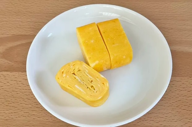 『ヨード卵・光』で作った玉子焼きの写真（撮影：grapeフード編集部）