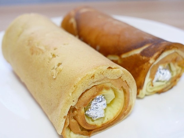 卵焼き器で作ったバームクーヘン（撮影：grapeフード編集部）