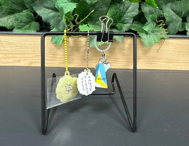 ワイヤースタンドでコレクションスタンド（撮影：grapeライフハック編集部）
