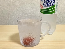 『氷不要』の冷たいサイダー　変わりに入れた食材に「シャリシャリ食感」「味が薄まらない」