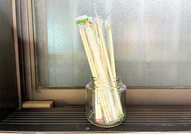 コーヒーの空き瓶活用写真（撮影：grapeライフハック編集部）