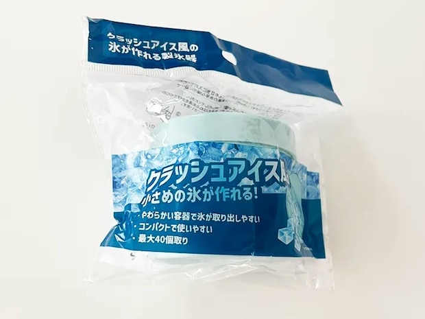 クラッシュアイス風の氷が作れる製氷器のパッケージ写真（撮影：grapeライフハック編集部）