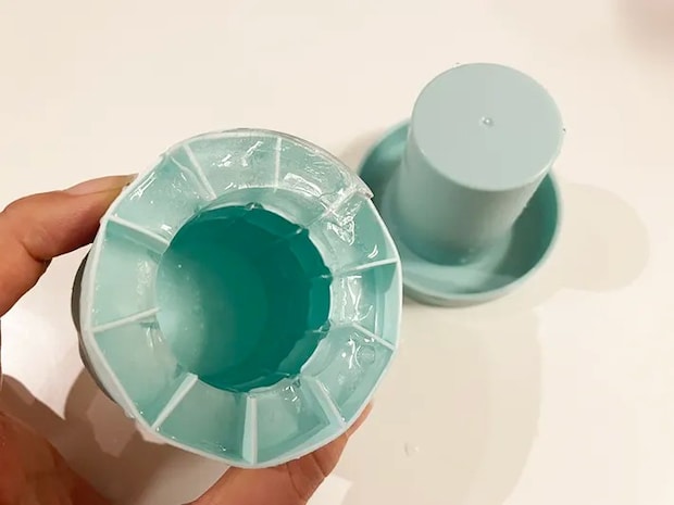 製氷器の水を凍らせた写真（撮影：grapeライフハック編集部）