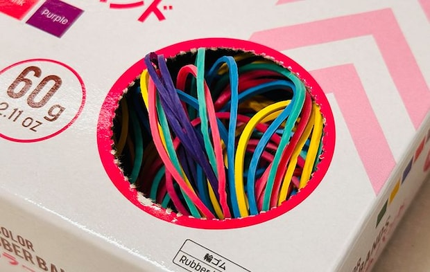 輪ゴムの写真（撮影：grapeライフハック編集部）