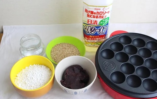 『揚げないごゴマ団子』の材料の写真（撮影：キジカク）