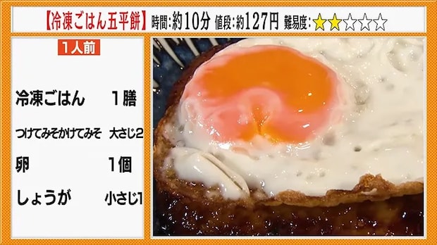 冷凍ご飯で五平餅を作るのに必要な材料