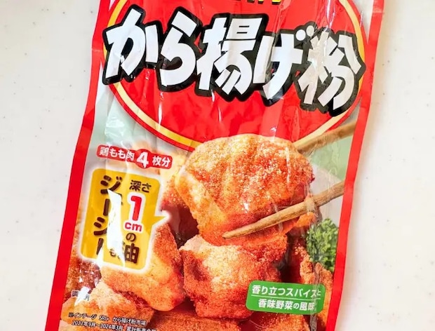 から揚げ粉の商品画像（撮影：エニママ）