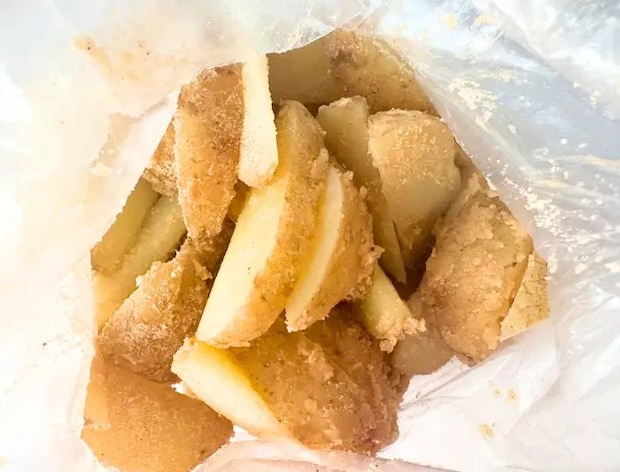 粉がなじんだ画像（撮影：エニママ）