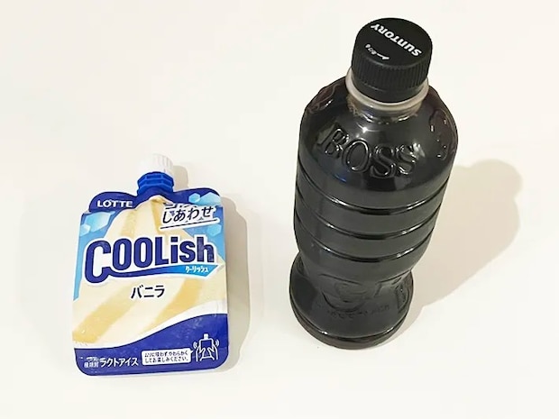 クーリッシュとコーヒーの写真（撮影：grapeフード編集部）