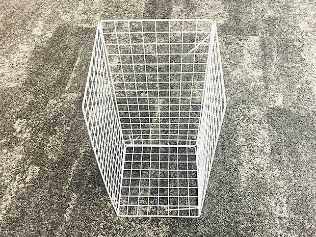 ワイヤーネットで作った長方形の過去写真（撮影：grapeライフハック編集部）