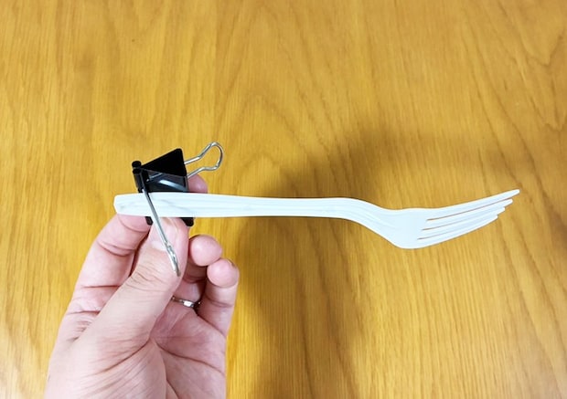 プラスチックスプーンの活用写真（撮影：grapeライフハック編集部）