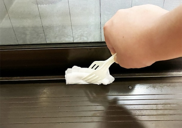 プラスチックスプーンの活用写真（撮影：grapeライフハック編集部）