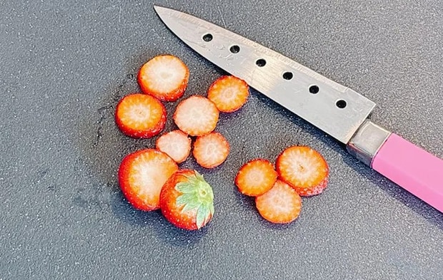 『お花パンケーキ』を作る写真（撮影：キジカク）