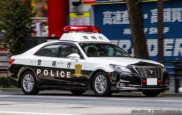 パトカーの写真