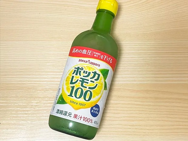 『ポッカレモン100』の写真（撮影：grapeフード編集部）