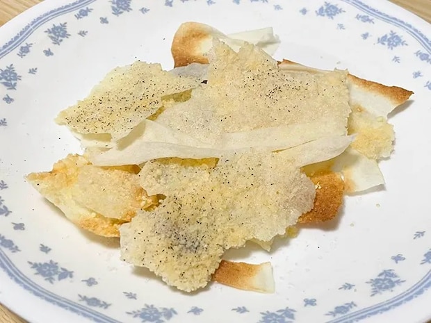 春巻きの皮で作るチップスの写真（撮影：grapeフード編集部）