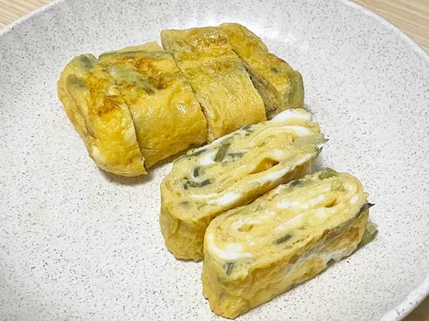 ミョウガの玉子焼きの写真（撮影：grapeフード編集部）